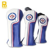 Golf Strips PU Leather #1 F X UT Golf Driver Fairway Hybrid Wholesale Custom Embroidered Knitted Logo Headcovers