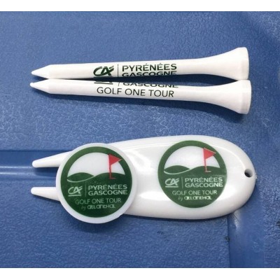 golf accessory set with unique logo