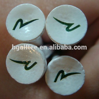 Hot sale unique cup printed bamboo golf tees, customized logo